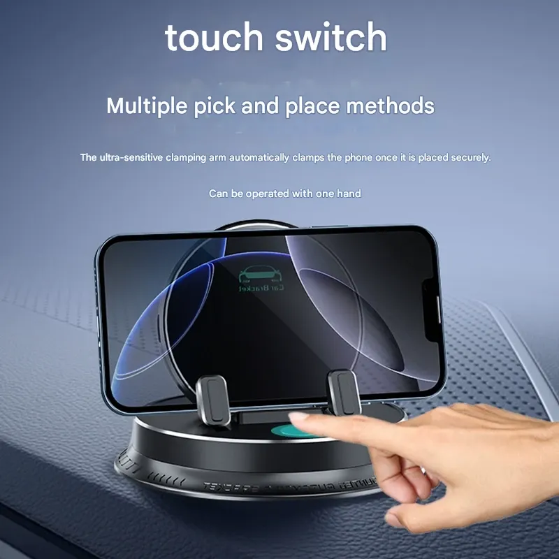 Center console car accessory wireless charging navigation holder, touch-sensitive car phone holder