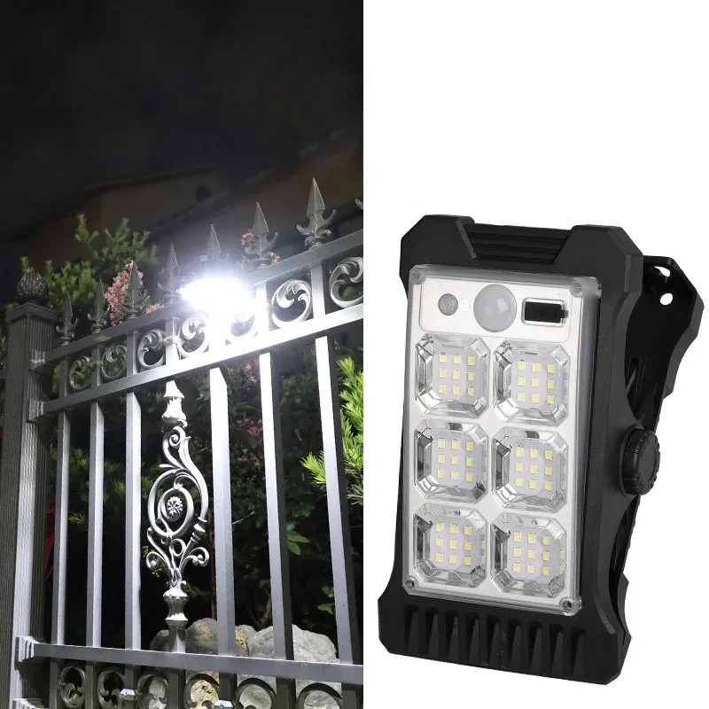 Solar Clip-On Light — Outdoor Courtyard Lamp, Home Fence Lighting, High-Brightness Motion-Sensing Light, Garden & Balcony Wall Lamp