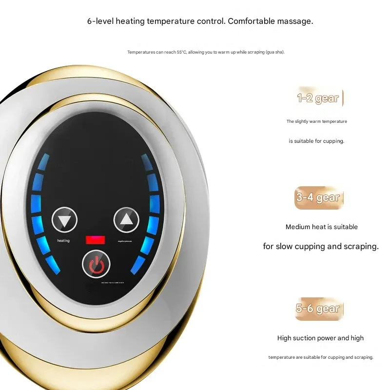 Electric Gua Sha Instrument, Universal Meridian Brush, Home Massager, Tendon Brush, Cupping Device, Gua Sha Suction Device