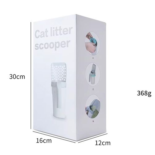 Plastic Litter Shovel Portable Large Capacity Garbage Poop Bag Cleaning & Groomiing Cat Litter Shovel