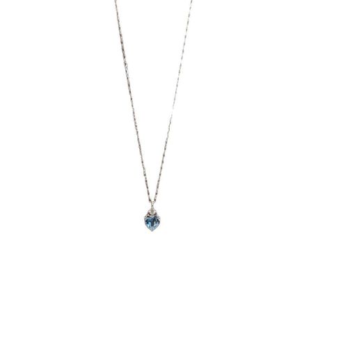 Blue tears necklace pendant for women, niche design, light luxury, high-end feeling, high value, whitening, fashionable and versatile clavicle chain