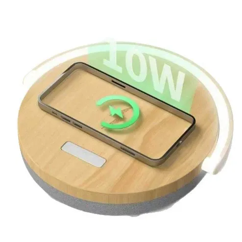10W Wireless Charging Music Table Lamp, Bedside Night Light, Bedroom Ambient Decorative Lamp, Creative Gift, Bluetooth Speaker