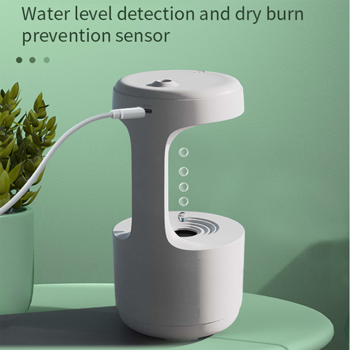 New 600ml Creative Ultrasonic Humidifier Anti Gravity Water Drop Humidifier, Improve your life happiness