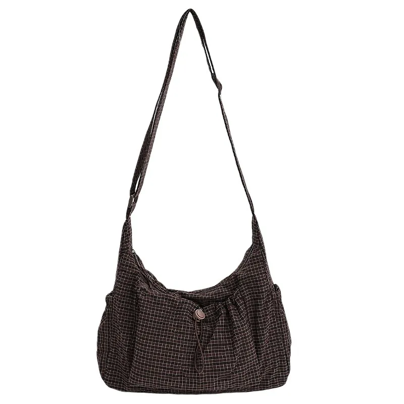 Hot-selling trendy retro large-capacity women's casual tote bag, 2025 new style, shoulder bag crossbody bag