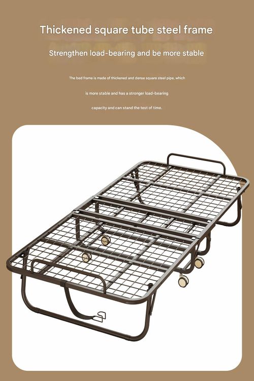 Folding bed office home single bed simple lunch break nap can be stored home portable bed