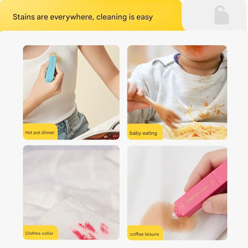 No need to worry about stains anymore, portable stain remover pen instant stain remover water-free degreasing stain remover pen emergency timely stain remover pen 12ml