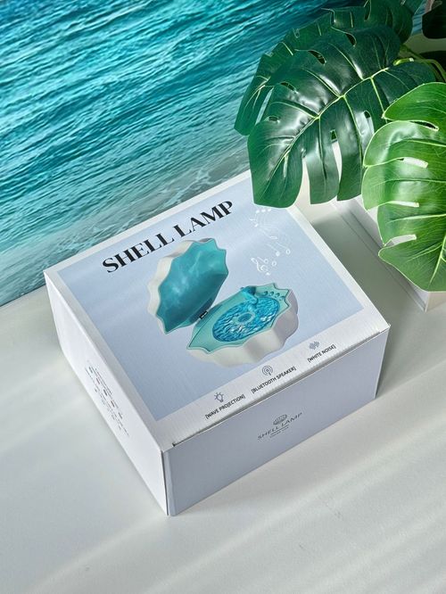 Adjustable LED Light Shower Speaker with Modern Design Ambient Wave Music Player Shell Mood Lamp Bedroom Living Room Outdoor Use