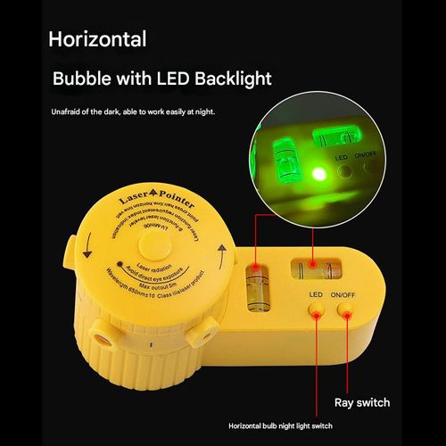 LV06 Laser Level, 4-in-1 Home Level, Laser Ruler, Rotating with Tripod and Line-Piercing Tool