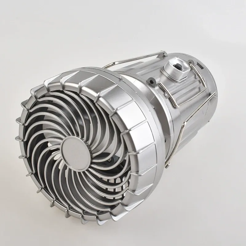 Portable USB Rechargeable LED Lantern Fan — IP44 Water-Resistant Hanging High-Brightness Light, Ideal for Outdoor Camping, Fishing, and Garden Use