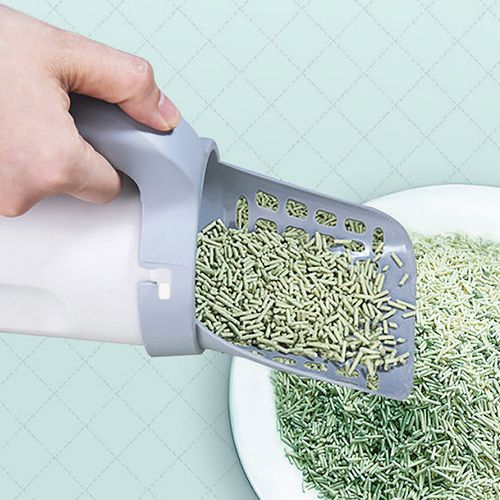 Plastic Litter Shovel Portable Large Capacity Garbage Poop Bag Cleaning & Groomiing Cat Litter Shovel