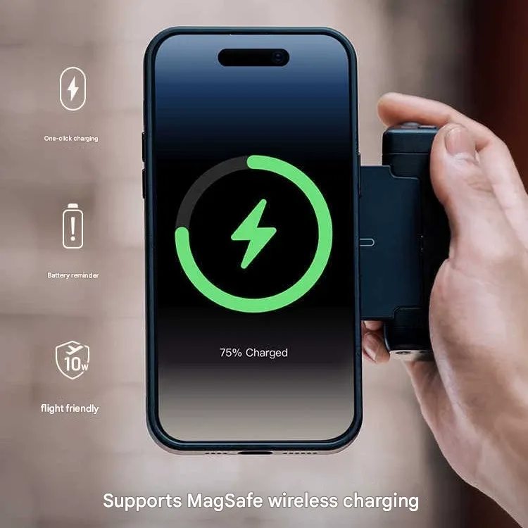 It is big price down! Magnetic Must-Have MagCam Phone Grip with Bluetooth & Fill Light – Universal for iPhone Android | Stabilizer for Vlogging Selfies