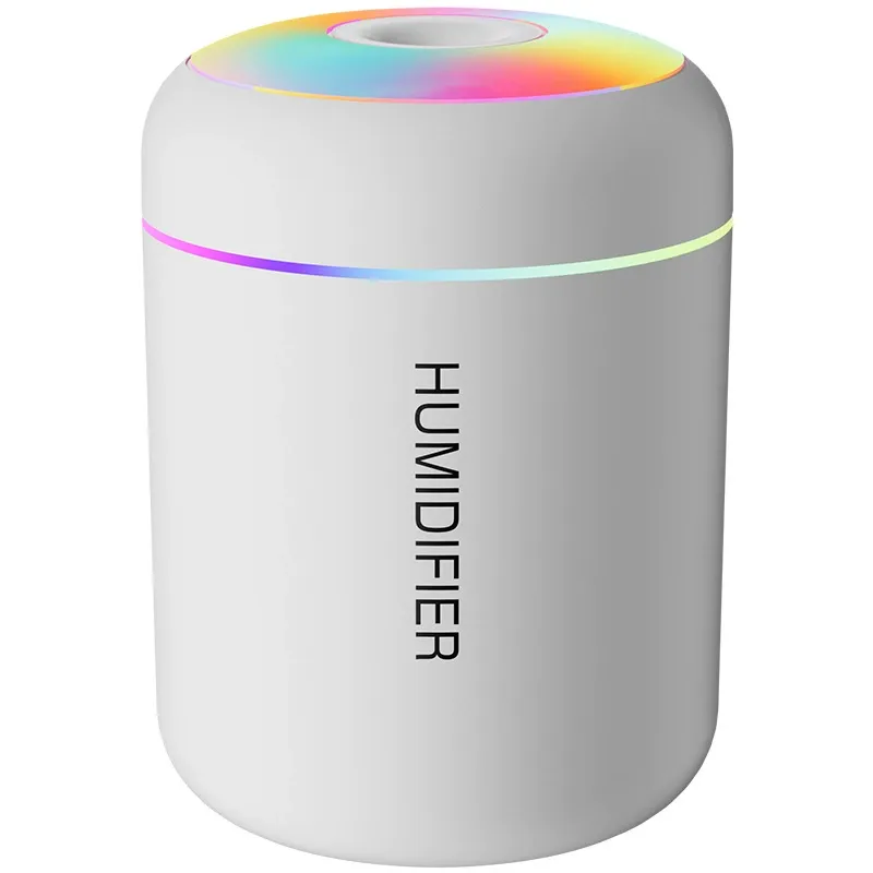 Mars Cannon Ash Pro Mini USB Humidifier Large Mist Volume Colorful Atmosphere Light Silent Home Car Office