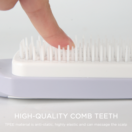 Self Cleaning Hair Brush for Women 3D Air Cushion Massage Anti-Static One-click Rotating Telescopic Cleaning Comb
