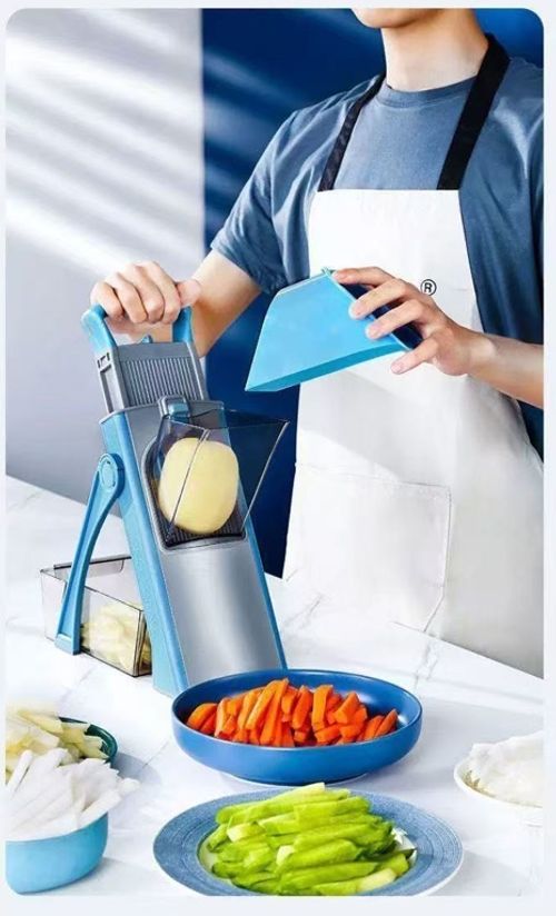 Kitchen magic tool cut in 3 seconds Hand-protecting and non-slip multifunctional vegetable cutter potato shreddinggratinggarlic grinding ginger grinding can be done in one machine, making cooking easy and safe