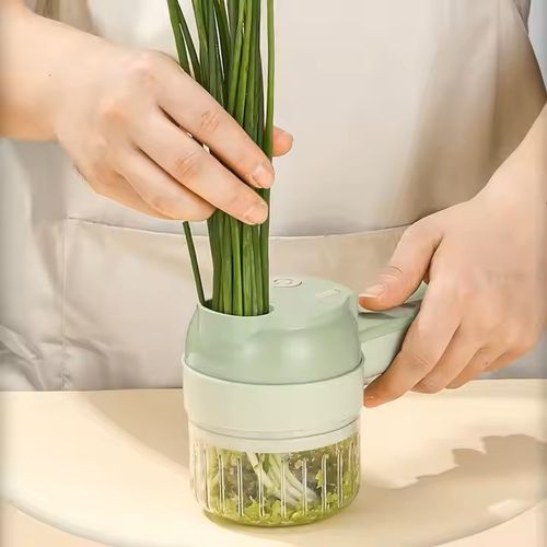 Cordless Electric Vegetable Chopper New Multi-functional Household Food Processor for Dicing, Mincing Garlic & Meat - Portable & Efficient Kitchen Gadget