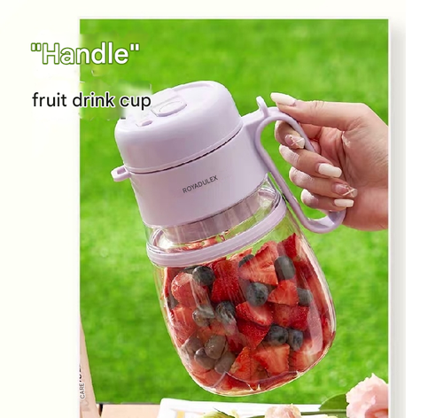 Portable Blender USB Rechargeable - Mini Personal Smoothie Maker Cup for Juice, Shakes & Protein Drinks, 20s Quick Blend, Quiet & Leak-Proof (Ideal for Travel, Gym, Office, Student)