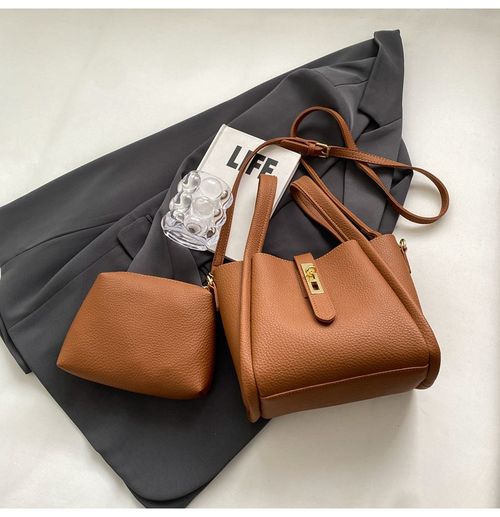 A must-have for girls, Cute basket handbag for women 2025 new retro fashion bucket bag high-end niche crossbody bagag