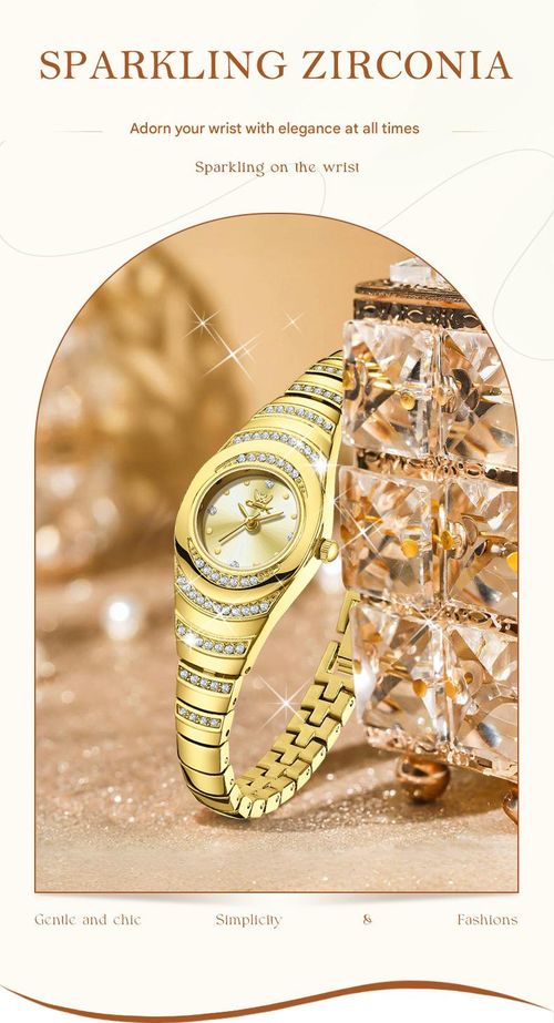 Best-Selling, Elegant Bracelet-Style Ladies' Watch — Stylish, Diamond-Accented Quartz Wristwatch with a Unique, Casual Flair
