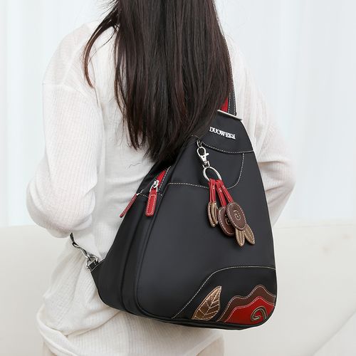 Women's Versatile 2-Way Bag: Single-Shoulder & Backpack Style — Lightweight, Compact Crossbody Chest Pack for Outings