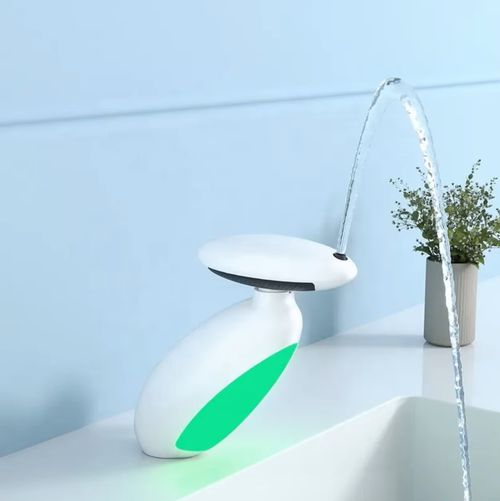 Multifunctional pull-out basin faucet with four-speed water flow atmosphere light hot and cold water bathroom wash basin bathroom bathroom home