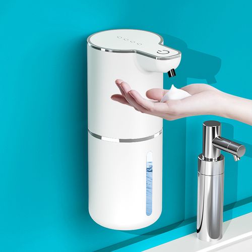 Smart sensor soap dispenser automatic foaming contact-free wall-mounted hand sanitizer USB charging leak-proof design