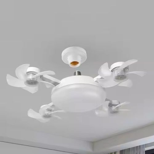 LED ceiling fan light simple smart fan light bedroom silent remote control ceiling fan light eye protection energy saving suitable for modern design bedroom kitchen living room