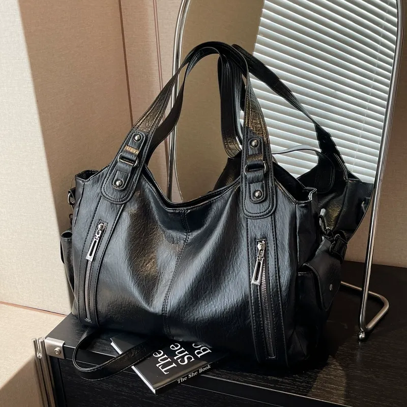 This tote bag is so cool!!  New Women's Underarm Bag Stylish Shoulder Tote for Work - Large Capacity Handbag, Versatile Casual Crossbody Purse, Minimalist Luxury Designer Bag