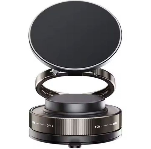 P2U vacuum adsorption magnetic car mobile phone holder 2025 new suction cup in-car navigation support