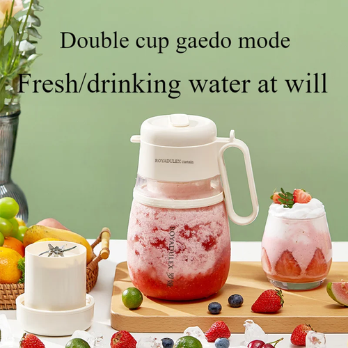 Portable Blender USB Rechargeable - Mini Personal Smoothie Maker Cup for Juice, Shakes & Protein Drinks, 20s Quick Blend, Quiet & Leak-Proof (Ideal for Travel, Gym, Office, Student)