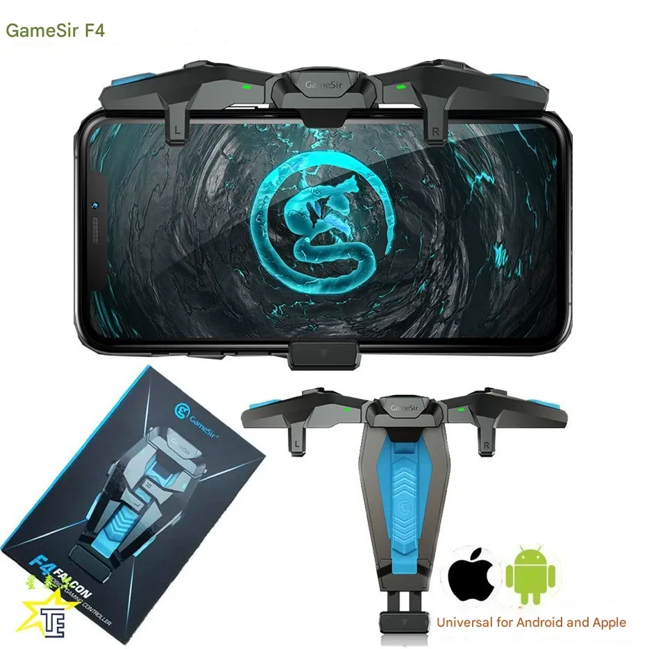 GameSir F4 Game Controller with Wolfhawk Physical Burst Capacitive Firepower, Portable Buttons for Mobile Games and Battle Royale.