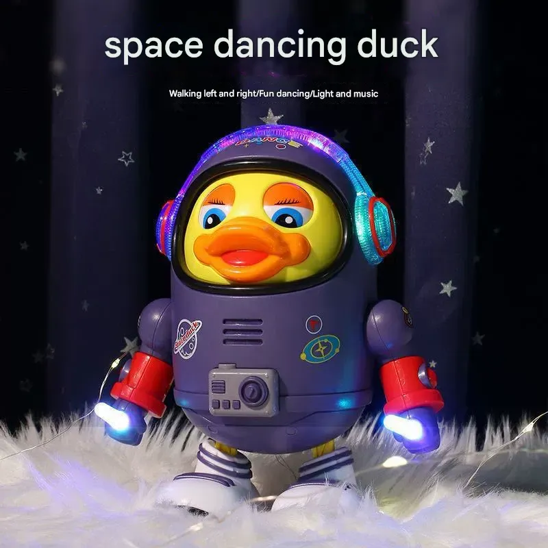 Electric Dancing Space Duck Toy– Singing & Glowing Robot for Kids, Interactive Musical Toy for Boys & Girls, Perfect Birthday gift