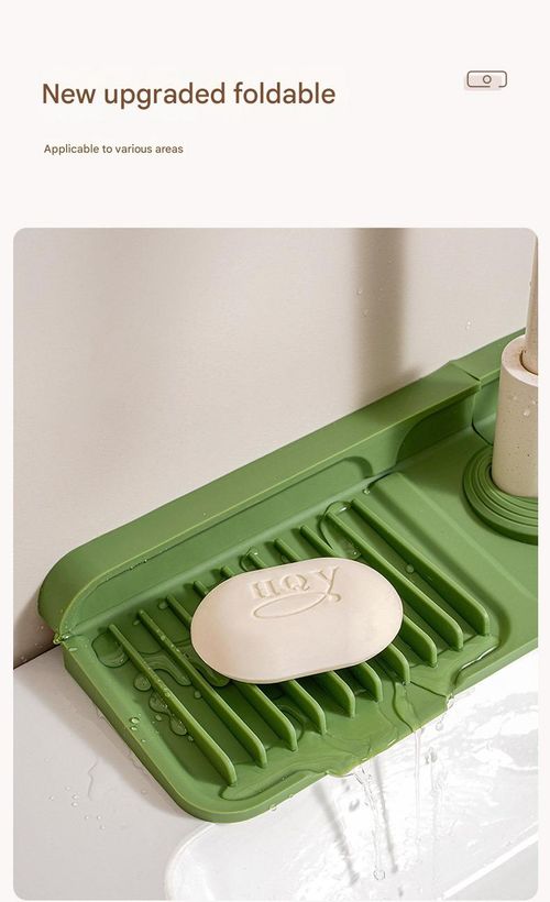 Upgraded button silicone faucet drain pad custom kitchen sink storage pad wash basin leak-proof non-slip pad