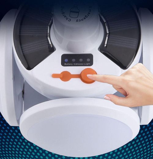 30W Multifunctional Solar Camping Light, Portable Foldable 5-Sided LED Home, Outdoor, and Travel Emergency Bulb