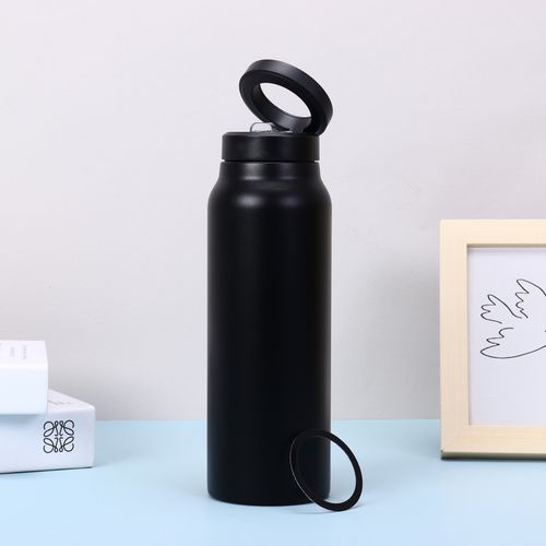 Multifunctional magnetic holder stainless steel thermos cup, large capacity water bottle, portable sports cold water bottle