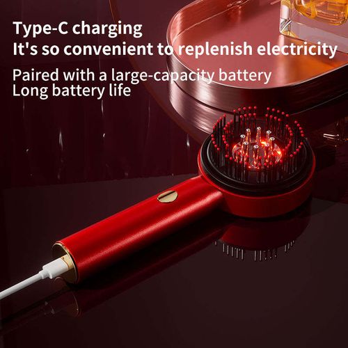 Red Light Hair Care Massager Electric Scalp Massager Comb Liquid Ball System Scalp Applicator