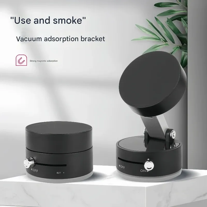 Vacuum adsorption mobile phone holder magnetic universal multifunctional lazy foldable rotating desktop suction cup car navigation