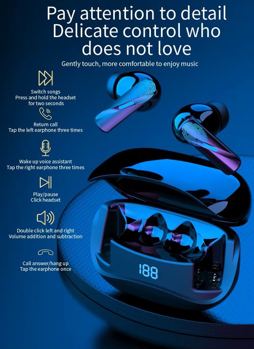 New V5.3 Mate 60 Pro TWS Earphones Stereo Earbuds Earphones Mate 60 Pro Headset Noise Cancelling