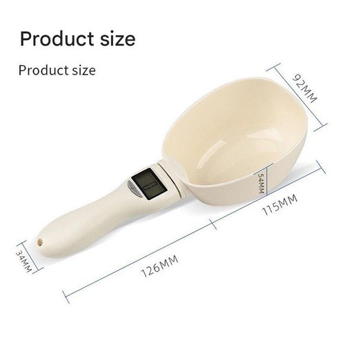 Multifunctional large spoon scale, measuring spoon, electronic scale, fitness feed control, pet feeding spoon, kitchen baking weighing spoon