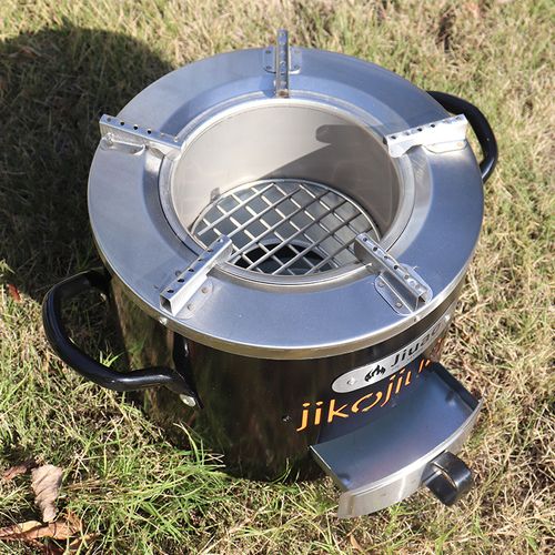 Stainless Steel Charcoal Stove  Energy Saving, Multifunctional BBQ & Camping Stove, Portable Wood Fire Cooker for Outdoor, Garden, Picnic