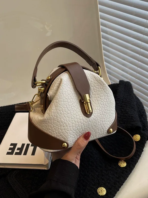 High-end women's handbag, cross-border style, 2025 new popular trendy and versatile fashion handbag, crossbody bag, simple and textured shoulder bag.