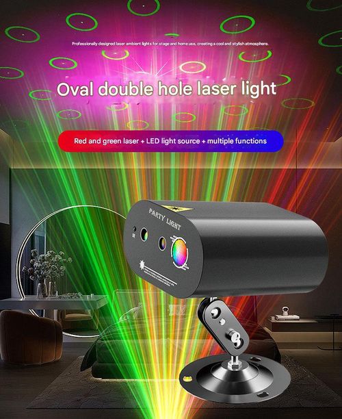 LED mini dual-hole laser light, laser ambient beam stage light, ba KTV private room party light.
