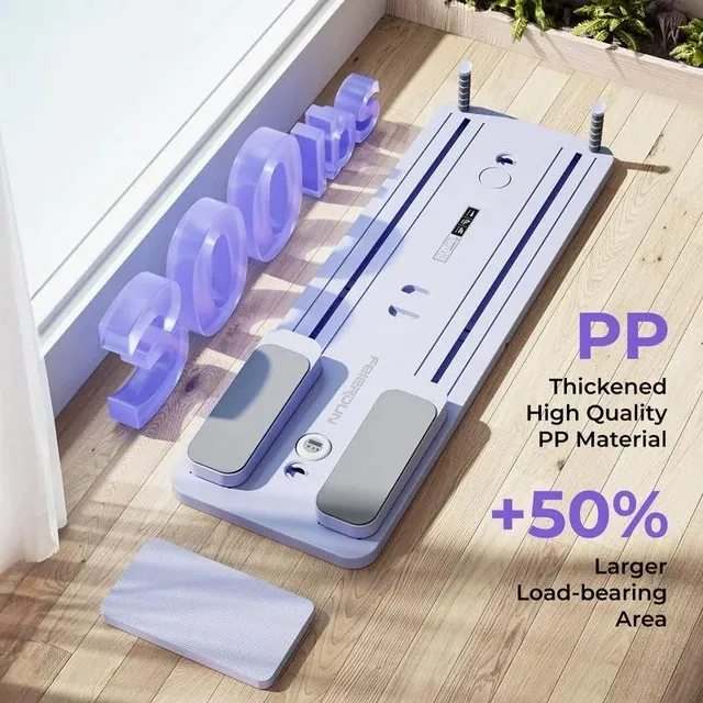 Multifunctional Pilates Board – Core Workout Board with Timer & Resistance Bands for Home Fitness, Ab Toner for Women & Men, Butt & Waist Trainer Exercise Equipment