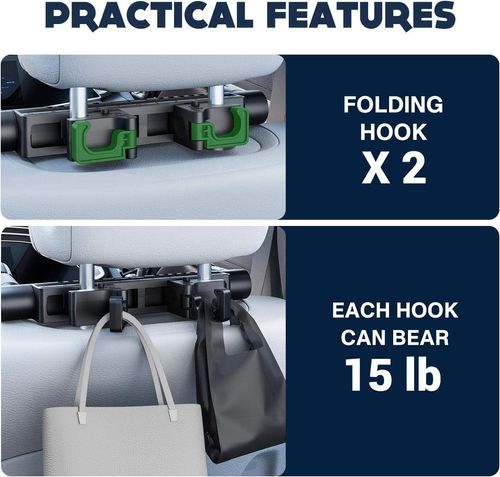 Ergonomic, thickened memory foam car seat head and neck rest pillow