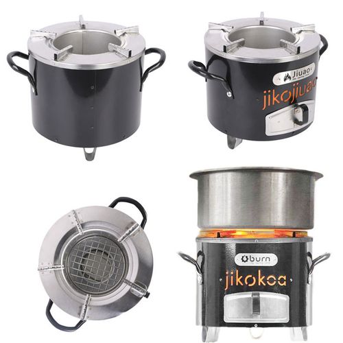 Stainless Steel Charcoal Stove  Energy Saving, Multifunctional BBQ & Camping Stove, Portable Wood Fire Cooker for Outdoor, Garden, Picnic