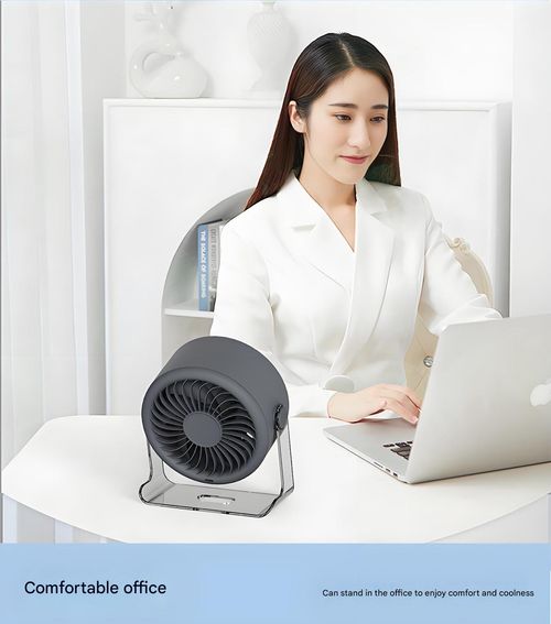 100-speed turbo silent desktop fan | USB rechargeable portable small fan for dormitory office wall-mounted dual-purpose | Ultra-long battery life, high speed and silent small desktop fan for students