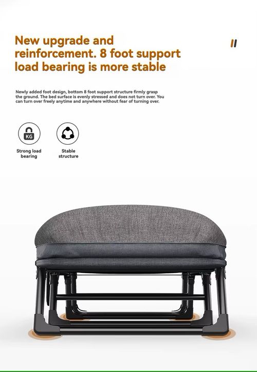 Lunch break folding bed outdoor single bed simple portable office nap camp bed multifunctional recliner accompanying bed