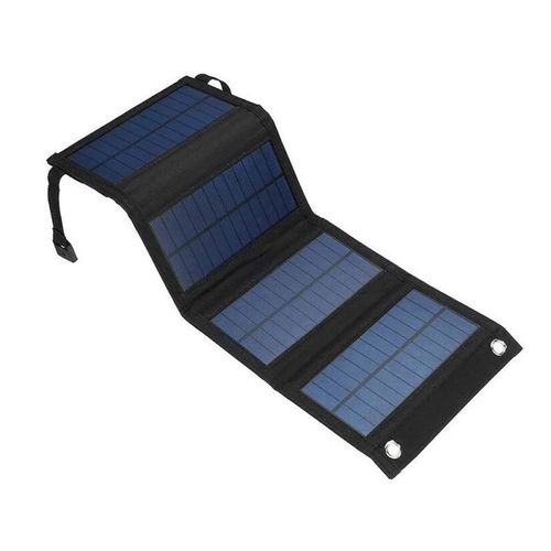 20W Solar Charger Foldable Portable Solar Panel - Waterproof Solar Power Bank for Camping, Hiking, USB Charging Compatible with Cell Phones, Drones, GPS
