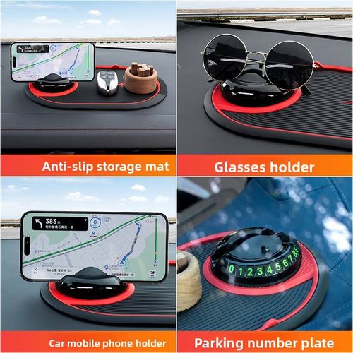 Multifunctional 4-in-1 car phone anti-slip mat, so practical! You deserve a car holder.