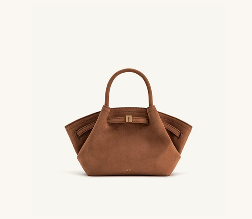 Premium suede tote bag with large capacity for everyday use.