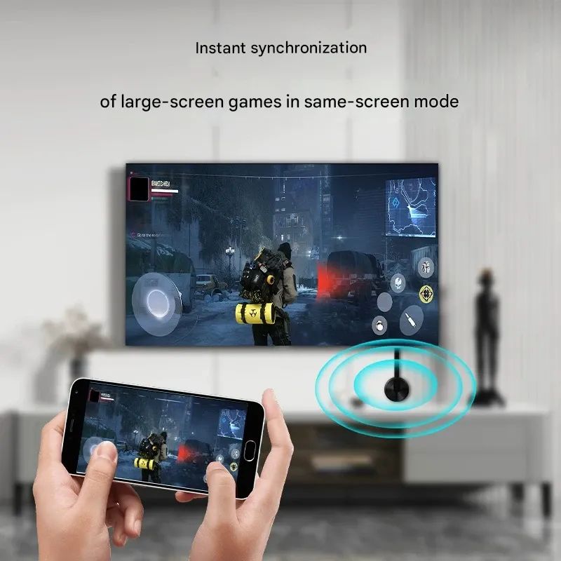 RK5G+4K G100 mobile phone wireless screen projector mobile phone screen sharing device HD Android IOS connected to the display